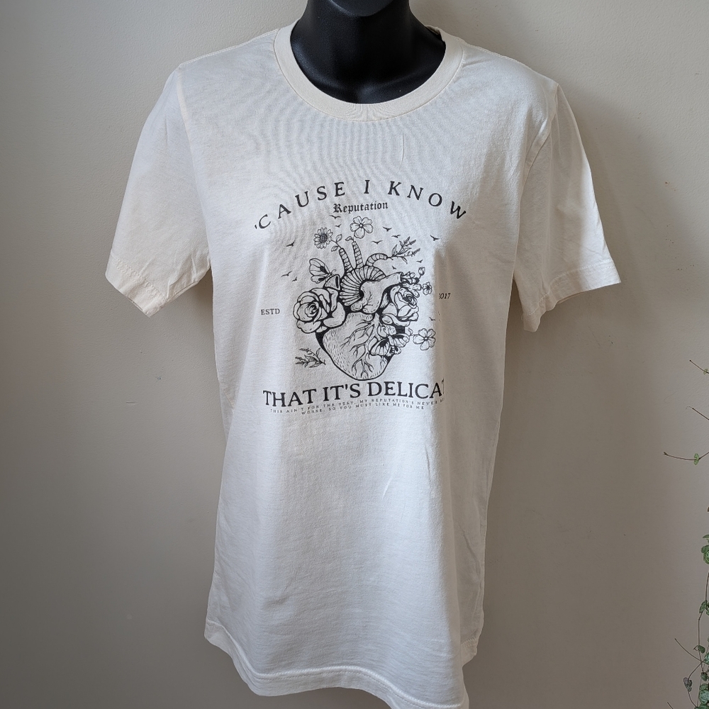 'Cause I Know That It's Delicate Reputation Taylor Swift T Shirt S